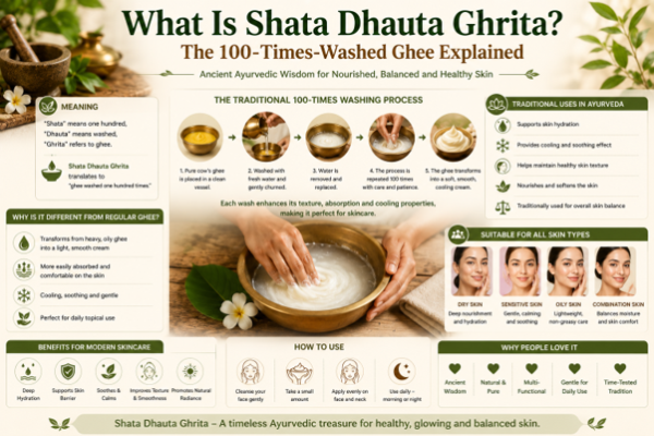 What Is Shata Dhauta Ghrita? The 100-Times-Washed Ghee Explained
