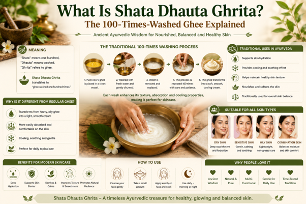 What Is Shata Dhauta Ghrita? The 100-Times-Washed Ghee Explained